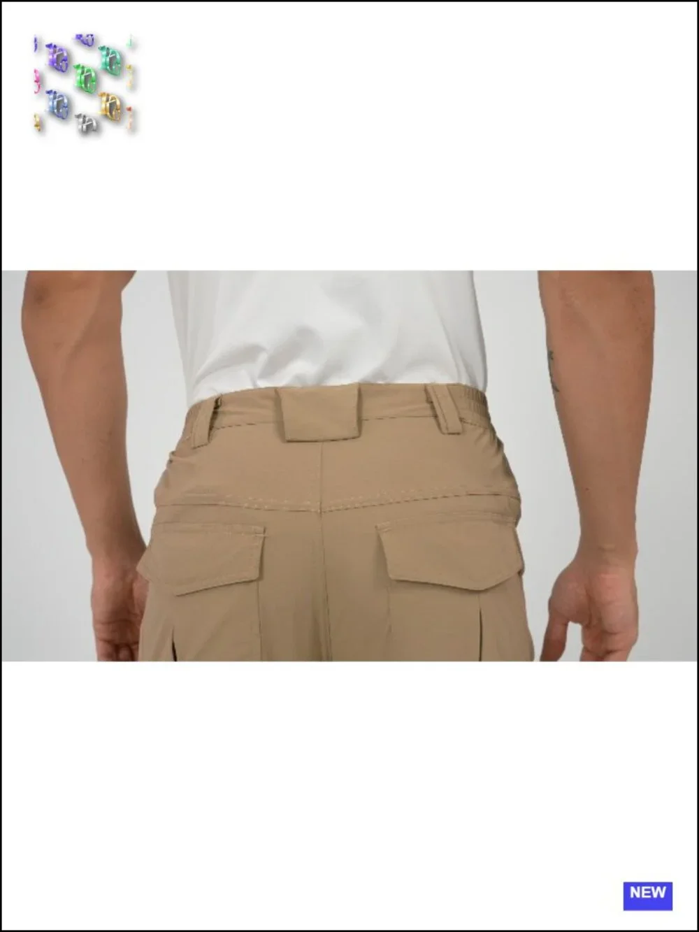 Men's Lightweight Quick Dry Water Resistant 4-Way Stretch Hiking Cargo Pants 6